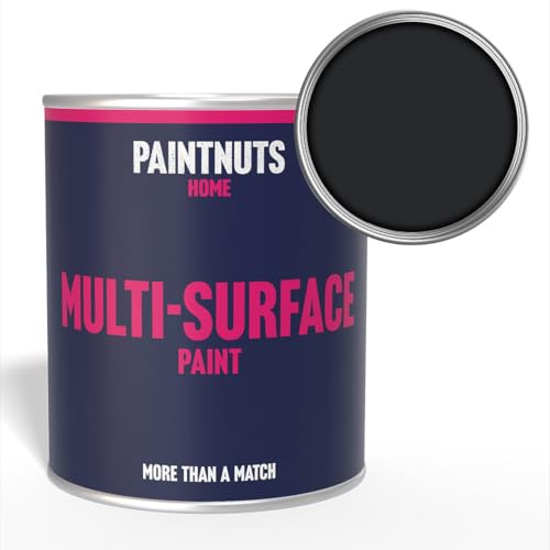Paintnuts Multi-Surface Paint - RAL-9011 - GRAPHITE BLACK - 2.5 Litre Tin - Matt Finish