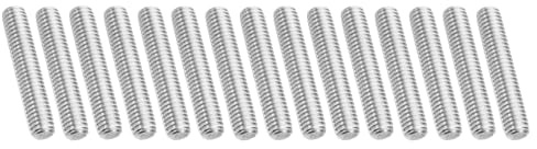 PATIKIL 3/8-16 UNC 304 Edelstahl Gewindestange, 15 Stück 60mm Länge Langgewindeschraube Gewindestangen Gewindestab Gewindestifte für Verankerungsschraube, Klemmen, Hänger und U-Bolzen