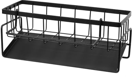 Spülbecken Organizer, Küchen Organizer, Spülorganizer, Kitchen Sink Caddy Organiser, Schwammhalter, Spüllappenhalter Aufbewahrung, Waschbecken Organizer mit Abflusspfanne für Küche Bad Organizer