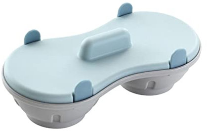 Amosfun Olla para Cocinar Huevos Tazón al Vapor para Microondas Rejilla Portátil para Cocinar al Vapor Casa Dos Huevos de Azul