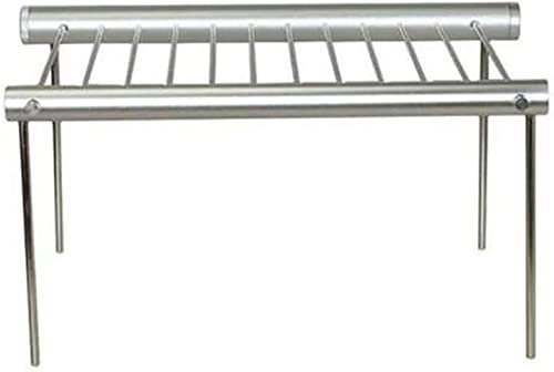Gasgrill Tragbarer Mini-Grill aus Edelstahl für den Außenbereich, Camping, Rucksackreisen, Picknick, Holzkohlegrill, zusammenklappbar