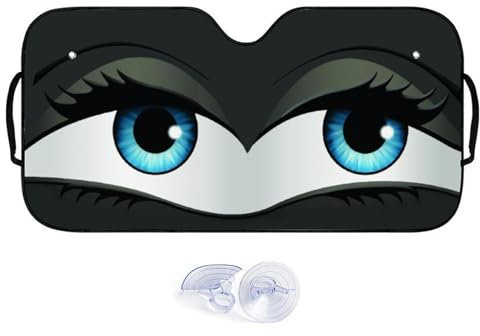 Parasol De Ojos para Parabrisas De Coche - Cubierta para Ventana Delantera, El Parasol De La Ventana De 54x28 Pulgadas Bloquea El Ca