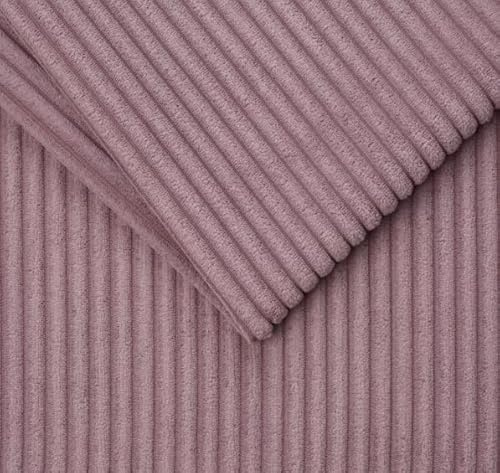 TAPHICEROS Cord Stoff, Lavendel, 100cm x 142cm, Meterware, Polsterstoff Material, Möbelstoff, Dicker Rippenstoff, Kord-Stoff, Bezugsstoff, Dekostoff für DIY Möbel Sofa Couch Kissenbezüge Kleidung