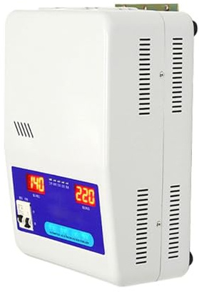 YOIUTRGDK Stabilizzatore di Tensione Completamente Automatico, regolatore di Tensione CA 220V for Uso Domestico, Adatto for elettrodomestici instabili.(8000VA)