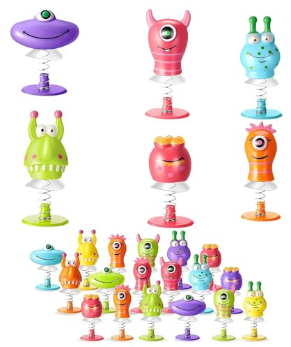 ZHAOYCSH 18 Pezzi Giocattoli Mostri Rimbalzanti, Giochini Salterini Mostro Pop-up per Bambini, Regalini Compleanno, Gadget Festa di Carnevale, Halloween e Feste per Ragazzi,Colore Casuale