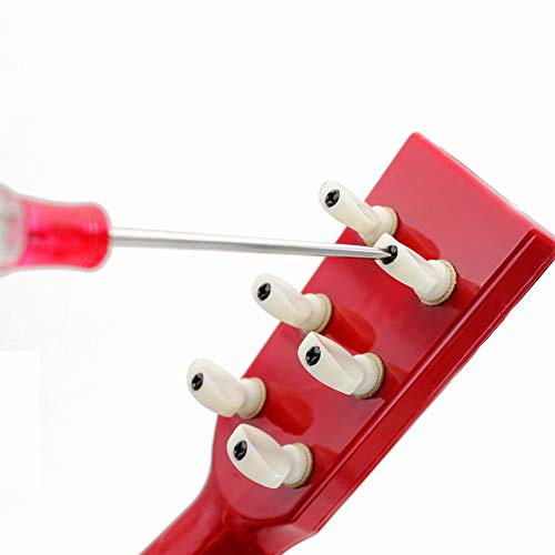 Generic Kindergitarre, 23 Zoll, Pädagogisches Musikspielzeug, Tragbar und Sicher für Anfänger, Entwickelt Hörfähigkeiten, Ideal für Kinder (Rot)