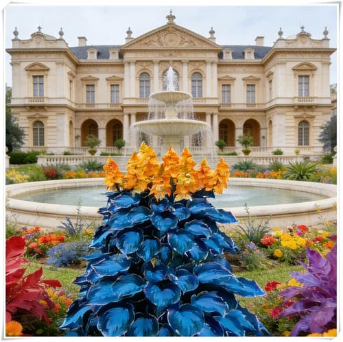 Bulbi di Hosta per Giardini Ombreggiati,Eleganti, Foglie Decorative e Resistenza Freschi, Rizoma di Hosta-4 Rizoma-E