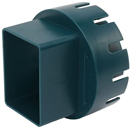 WGFOIP Adaptateur de Tuyau de Descente, Connecteur de Vidange en Plastique Durable pour une élimination Stable de L'eau de Pluie avec Vis (Vert L 3x4po)
