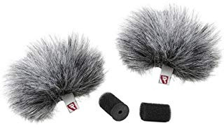 Rycote 065502 Bonnette Fourrure pour Micro cravate, gris (pack de 2)