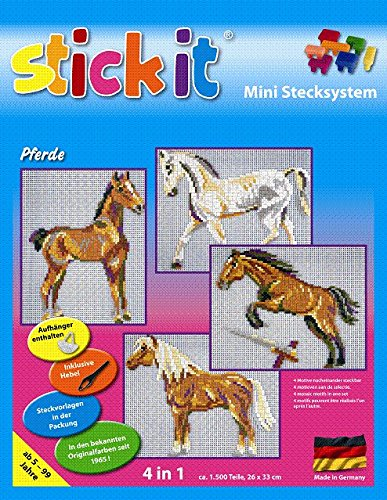 stickit Mini Stecksystem Pferde 4 in 1 ca. 1.500 Teile Nr. 41156