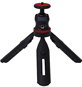Rotolight Rotopod Adjustable Mini Tripod for NEO 1, NEO 2, RL48 and Mirrorless Compact Camera, Desk/Table Top Adjustable Tripod - Black/Red