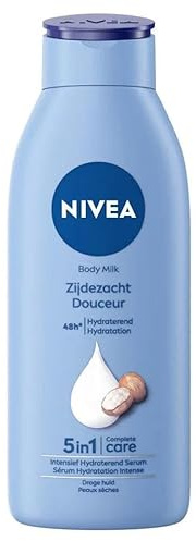 3er Pack - Nivea Body Milk - Seidig Weich - für trockene Haut - 400 ml