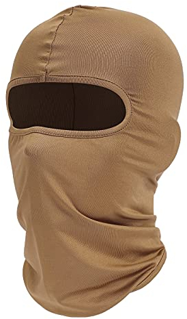 fuinloth Sturmhauben, Gesichtshaube, Skimaske, Hals Gaiter, UV-Schutz, Motorrad- und Fahrrad-Gesichtsmaske, Balaclavas für Herren/Damen Sand