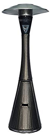 Tempo Style - Fungo riscaldante per esterno a gas HABITAT Torba, 10kw per riscaldare con gas GPL, butano o propano fino a 84 m²