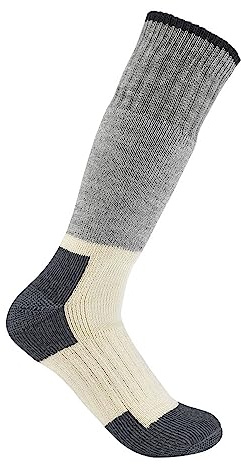 Carhartt Men's SB9110M Arctic Heavyweight Merino Wool Blend Boot Sock - Large - Heather Black