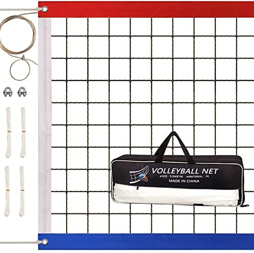 JYFanse Rete da pallavolo all'aperto Portatile | Rete da pallavolo Professionale 31x3FT all'aperto - Rete di Ricambio per Allenamento pallavolo per Piscina, Cortile, Spiaggia, Prato, Scuola