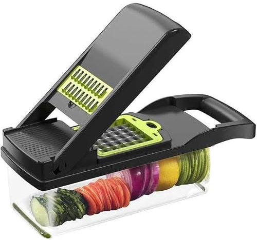 12 in 1 Multifunctional Vegetable Slicer Cutter Shredders Slicer with Basket Fruit Potato Chopper Carrot Grater