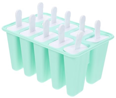 OUNONA 10 Molde De Hielo Helado De Chocolate Molde De Chocolate De Silicona Molde De Helado De Silicona Molde De Bandeja De Silicona Bebé Bandeja De Hielo Gel De Sílice