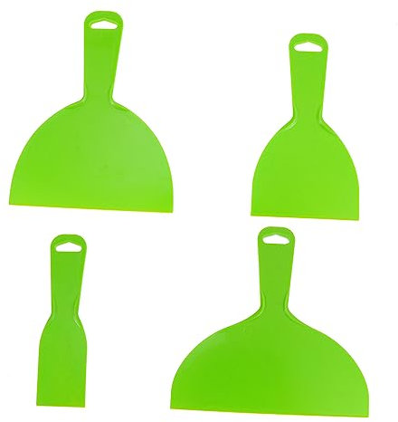 OSALADI 4stücke Teiliges Kunststoff-schaberset Vielseitige Fliesenschaber Und Putty Cutter Für Hausreinigung Flexible Praktische Werkzeuge Zum Entfernen Von Kleberesten Und Reinigung Von w