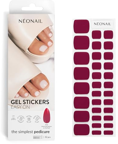 NÉONAIL Nagelfolie UV Härtend - Gel Stickers Easy On - UV Gel Strips - Fingernägel zum Aufkleben - Nagelsticker - Nagellackstreifen - Nagelaufkleber - Aufkleber Nägel - P06