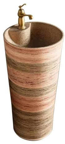 Stilvolles Standwaschbecken 3er Set Indoor Outdoor Badezimmer Gefäß Waschbecken mit Ablaufkombi & Elegant für moderne Räume