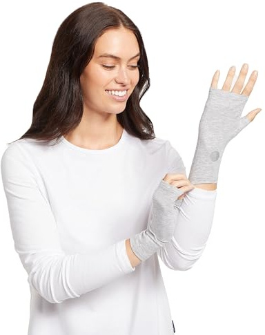 Solbari Unisex Hand Covers UPF 50+ | Soft, breathable hand covers made from natural fibers, ideal for walking, golf and everyday wear