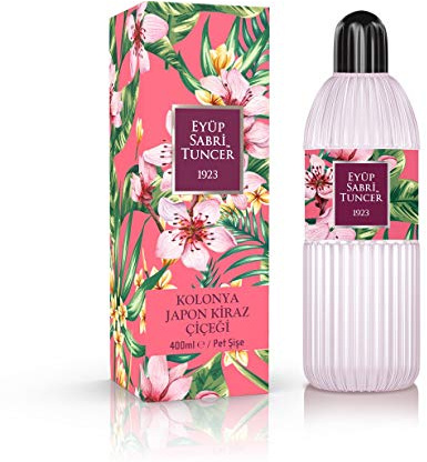 EYÜP SABRİ TUNCER EDC PET Flasche 400ml (Japanese Cherry) Damen Duft | Duftwasser | Erfrischt Kühlt | Rasierwasser | | 70% Alkohol |