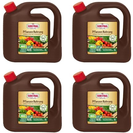NATUREN Bio Pflanzen-Nahrung 8 l - Universal-Flüssigdünger für Zierpflanzen, Naschobst & -Gemüse