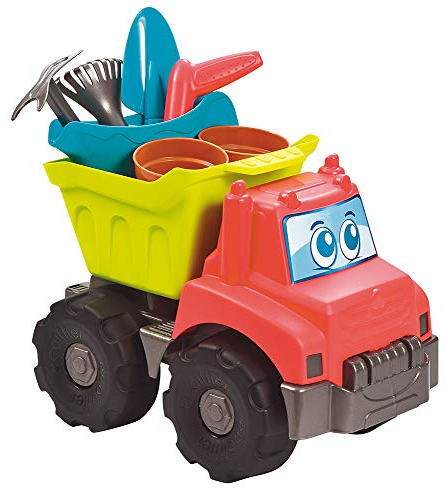Jouets Ecoiffier - 4490 - Camion Benne Jardin Garni - Jeu de Plein air - Dès 18 Mois - Fabriqué en France, Différents Coloris