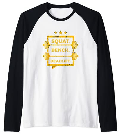 Cool Powerlifting Krafttraining Langhantel Raglan