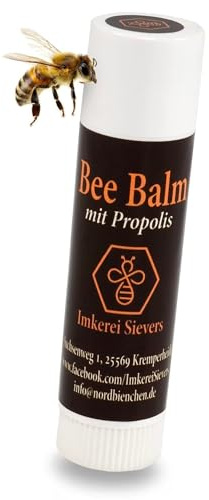 Nordbienchen® Bee Balm Lippenpflegestift mit Propolis 5g – Natürliche Lippenpflege für Trockene Lippen – Imkerprodukt – Mit Propolis für Extra Schutz – Frei von Zusätzen