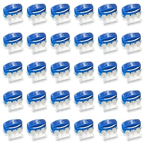 Hifrom 30 PCS Kabelverbinder für Begrenzungskabel Mähroboter, 314 Wasserdicht Verbindungsklemme Kabelklemmen mit Gelfüllung, Verbindungsklemmen Sat Kabel Verbinder für Rasenkantenstecher