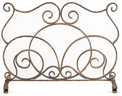 Parascintille Per Camino ABL Schermi Per Caminetti In Ferro Battuto Per Interni, Porta Antincendio Di Sicurezza Per Camini Per Cuccioli, Griglia Di Protezione Antincendio E Antiscintilla Per Soggiorno