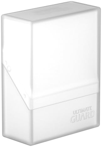 Ultimate Guard Boulder 40+ klassisk, däckfodral för 40 dubbelärmade TCG-kort, frostad, säker och hållbar förvaring för kortspel, Soft-Touch-finish