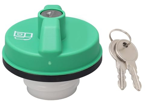 Verschließbarer Tankdeckel, Tankdeckel, Kraftstofftankdeckel mit 2 Schlüsseln, 9MGC791, Kraftstofftank-Verriegelungsdeckel für Super Duty 6,7 L, Grün