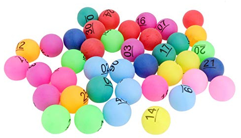 FOYTOKI 30stücke Nummerierte Bälle Bunte Raffle Für Partyspiele Bingo Und Aktivitäten Für Verlosungen Und Robuste Und Leichte Ausführung