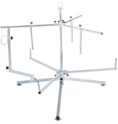 Enrollador de tubos para calefacción por suelo radiante, hasta 200 kg, capacidad de carga y ajustable, 20 – 65 cm, para enrollador de cables para tubo PEX PERT AL/PEX de calefacción por suelo radiante