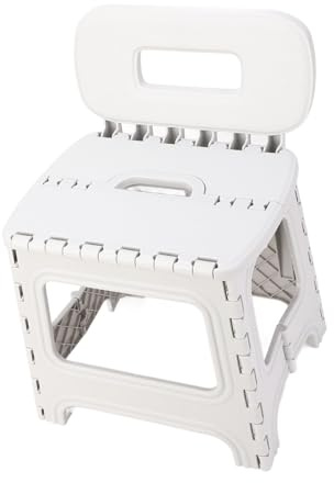 ZJchao Escabeau Pliant Portable pour Enfants et Adultes, Conception Pliable Légère avec Poignée, Idéal pour Le Camping, la Pêche, Le Pique-Nique, Une Utilisation Intérieure et Extérieure (S)
