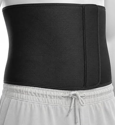 G5 HT SPORT Fascia Dimagrante in Neoprene Nera [Effetto Sauna e Brucia Grassi] | Cintura Addominale Regolabile Uomo e Donna per Fitness, Allenamento e Supporto Schiena | Taglia Unica