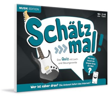 Schätz mal! Musik Edition: Das Quiz mit Lach- und Staungarantie I Ab 10 Jahre I 2-8 Spieler I Spiele-Block