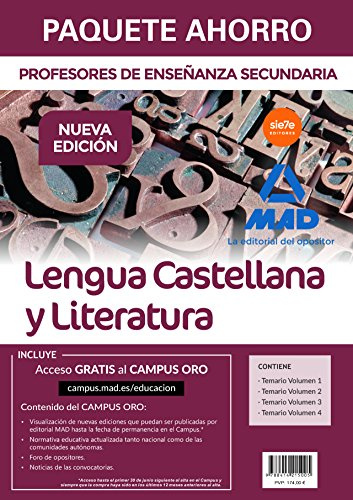 Paquete Ahorro Lengua Castellana y Literatura Cuerpo de Profesores de Enseñanza Secundaria