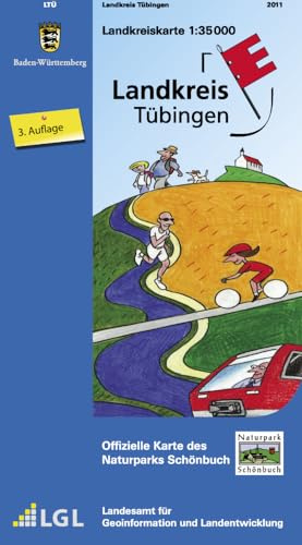 Landkreis Tübingen: Landkreiskarte 1:35000 Naturpark Schönbuch (Landkreiskarten)
