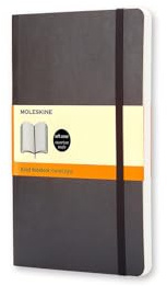 Moleskine Classic Notebook, Taccuino a Righe, Copertina Morbida e Chiusura Elastica, Formato Pocket 9 x 14 cm, Colore Nero, 192 Pagine