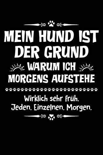 Hunde für Frühaufsteher: Notizbuch / Notizheft für Hundeliebhaber Hunde-liebhaber-in Hundefreund-in A5 (6x9in) dotted Punktraster