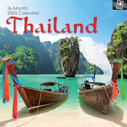 TGSC | Thailand 2026 kalender 16 månader (september 2025-dec 2026) Familj fyrkantig vägg 2026 UK | Planerare med stort rutnät för hem- eller kontorsorganisation - resor 2026/2025 UK