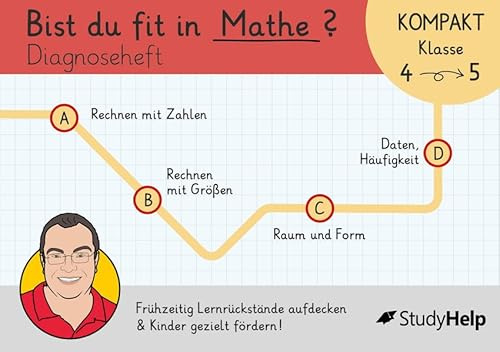 Diagnoseheft - Bist du fit in Mathe? Lernrückstände frühzeitig erkennen und Kinder gezielt fördern! (Mathe mit Lehrer Schmidt: inklusive Lernvideos)