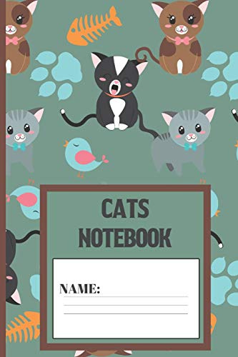 Cats Notebook: Cats pattern Blank Lined notebook/Journal to write in for Cat lovers 120 pages (6 x 9 Inch).