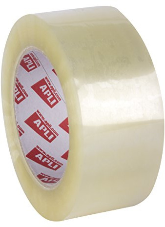 APLI Packung mit 36 Rollen ohne Lärm, 48 mm x 132 m, 28 µm, transparent, 13336