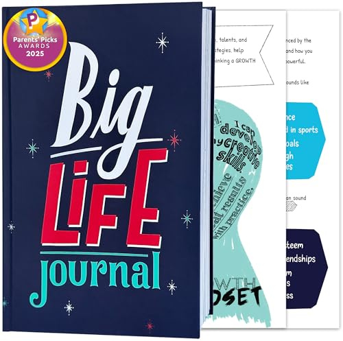 Big Life Journal – Growth Mindset & Gratitude Journal for Teens and Tweens (Ages 11–17) – Guided Workbook with Prompts, Reflection & Goal-Setting to Build Confidence, Positivity & Resilience – Gift for Teen Boys & Girls