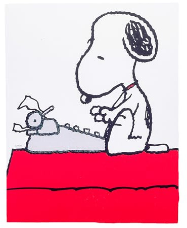 Graphique The Peanuts™ Gang-Grußkarten | 20 Stück | Blanko-Notizkarten für alle Anlässe mit Umschlägen | 4 verschiedene Designs mit Glitzer-Akzenten | Set für personalisierte Notizen | 10,8 x 15,2 cm